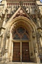 Facade of Thomaskirche in Leipzig Royalty Free Stock Photo